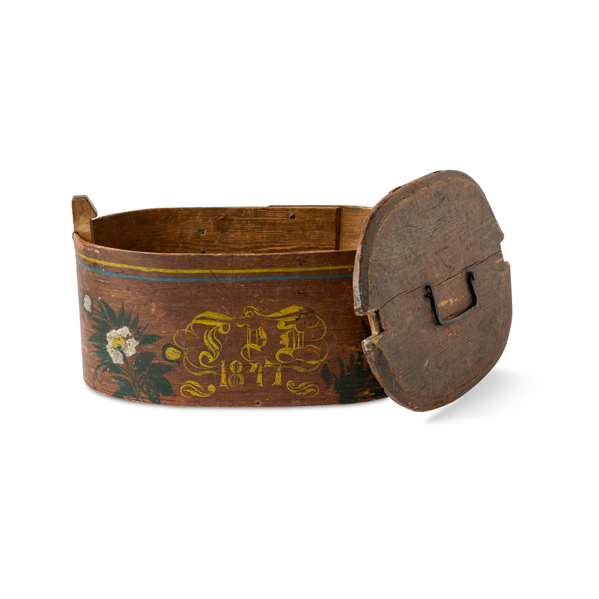 Scandinavian Painted Bentwood Box Eleish Van Breems Home