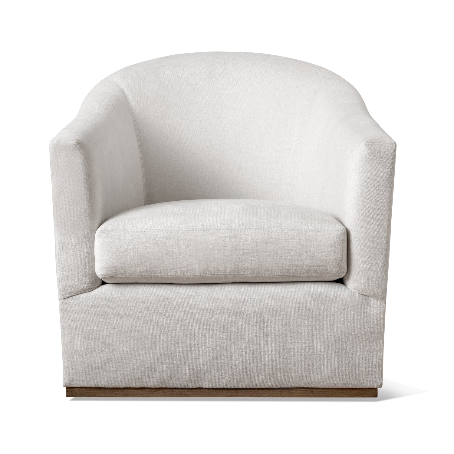 Felicia Swivel Chair in Danner Ivory Eleish Van Breems Home
