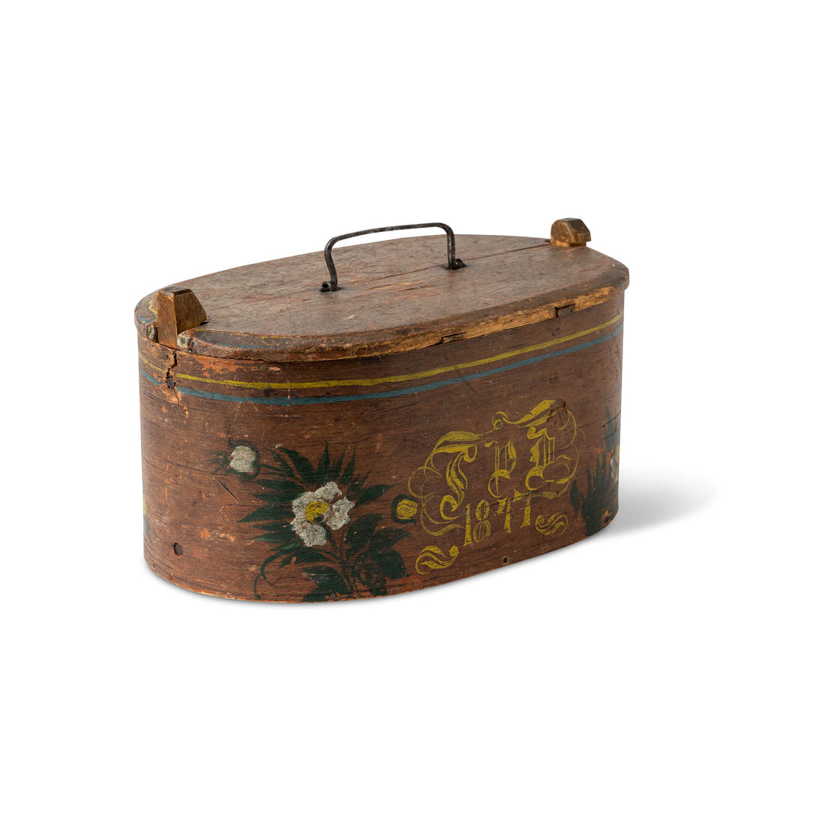 Scandinavian Painted Bentwood Box Eleish Van Breems Home