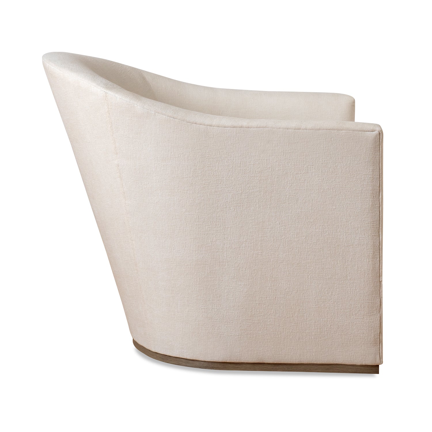 Felicia Swivel Chair in Danner Ivory Eleish Van Breems Home