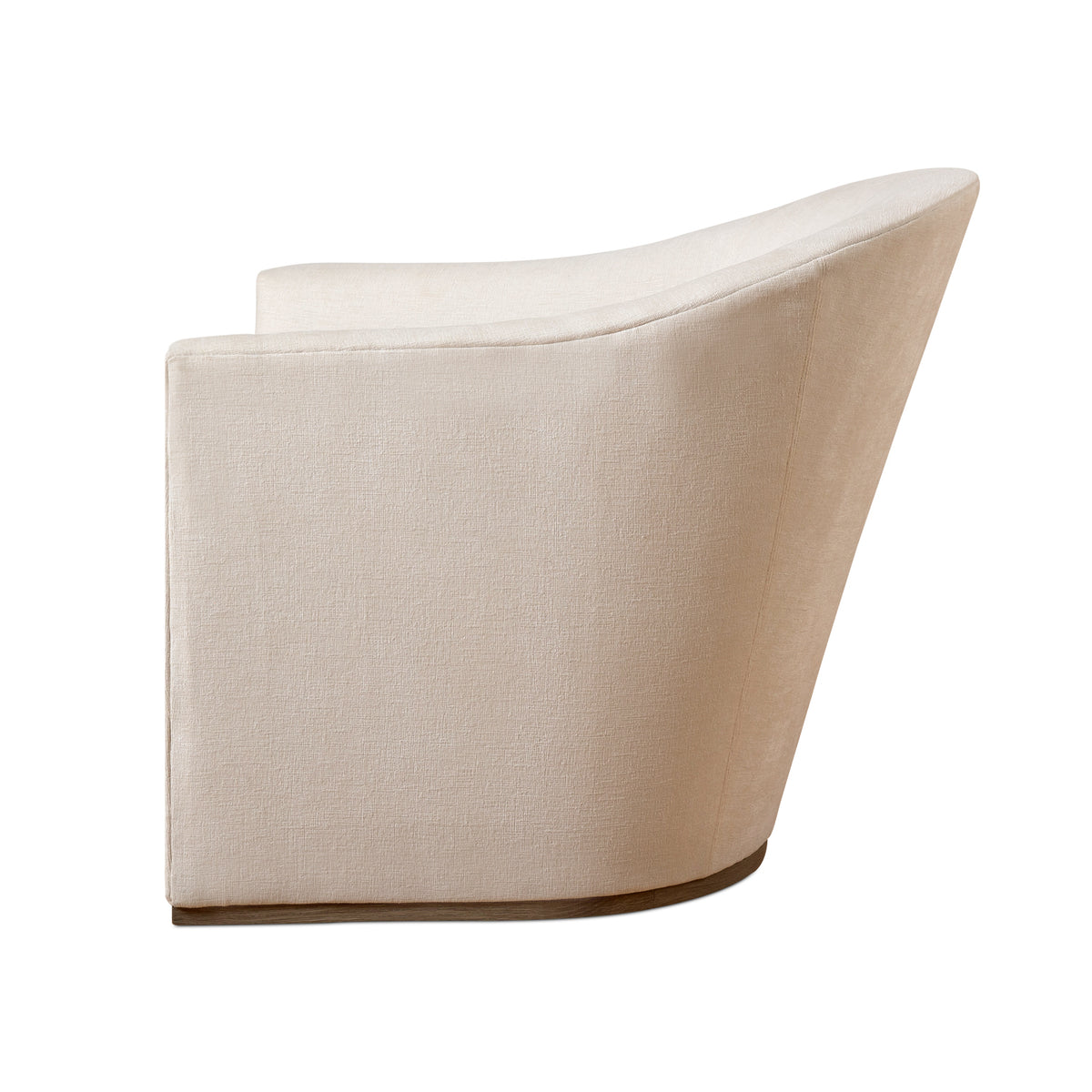 Felicia Swivel Chair in Danner Ivory Eleish Van Breems Home