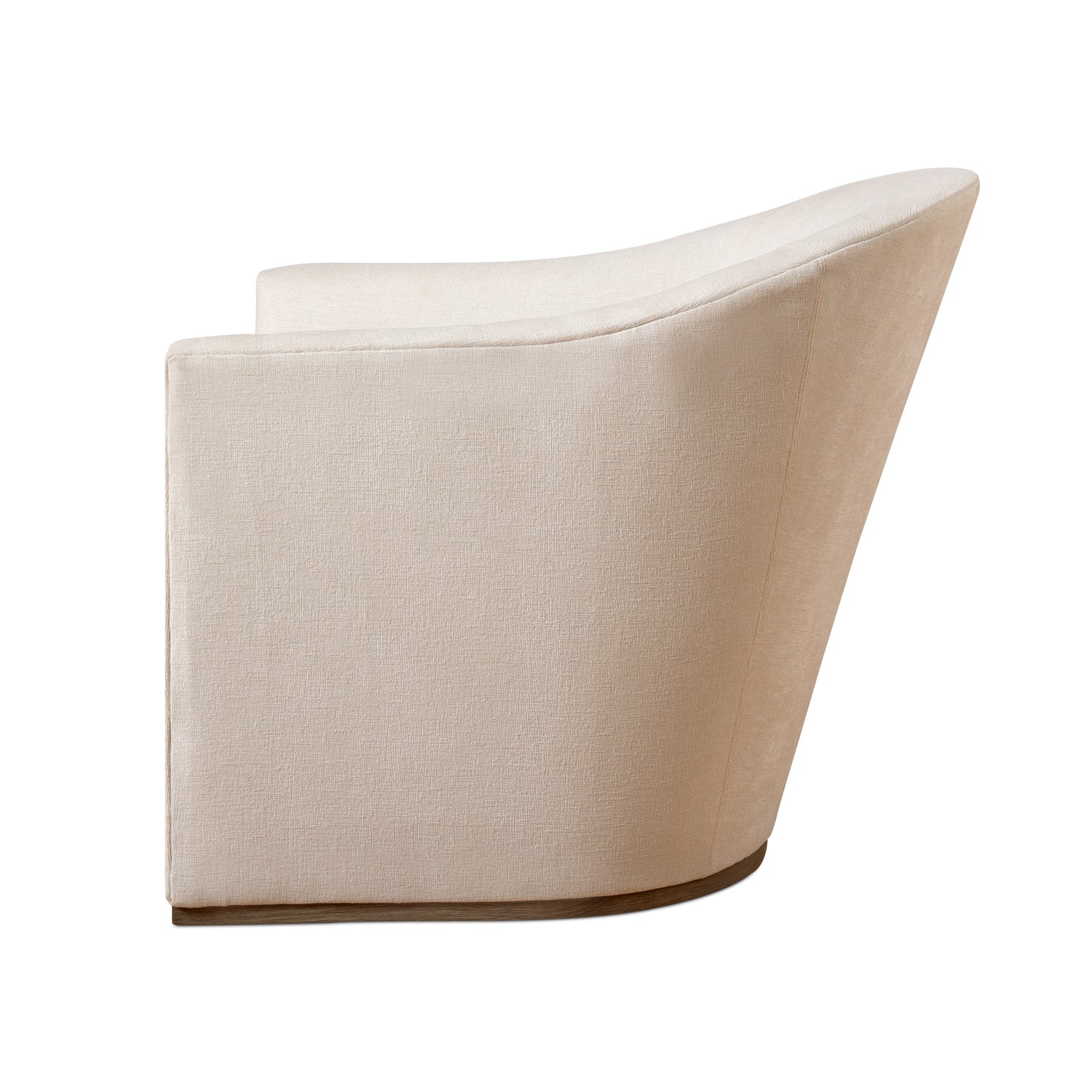 Felicia Swivel Chair in Danner Ivory Eleish Van Breems Home