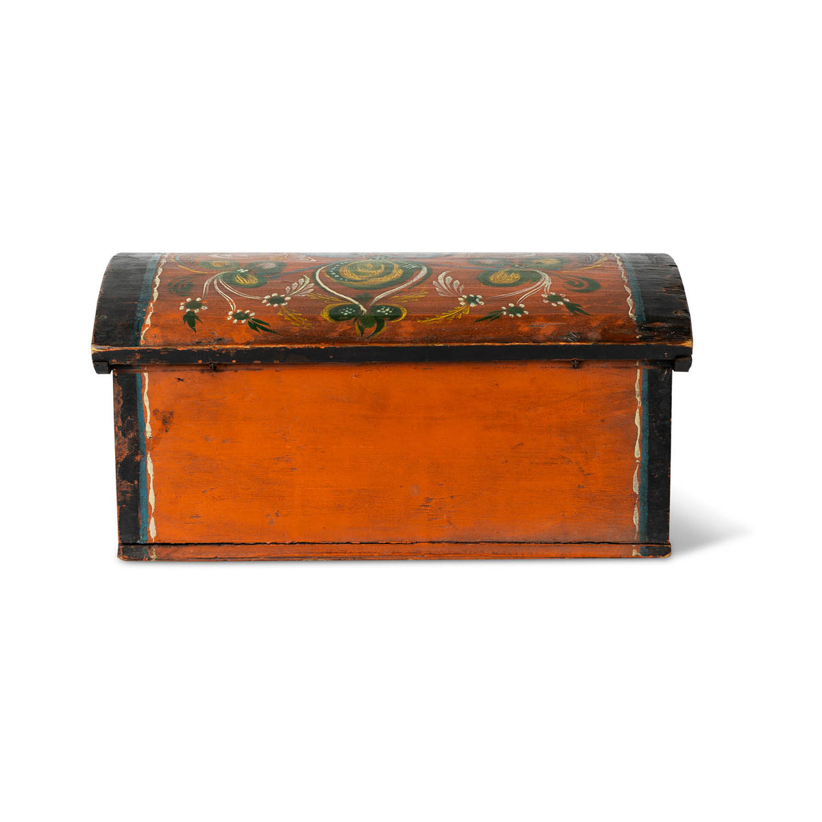 Norwegian Painted Dome Lid Box Eleish Van Breems Home