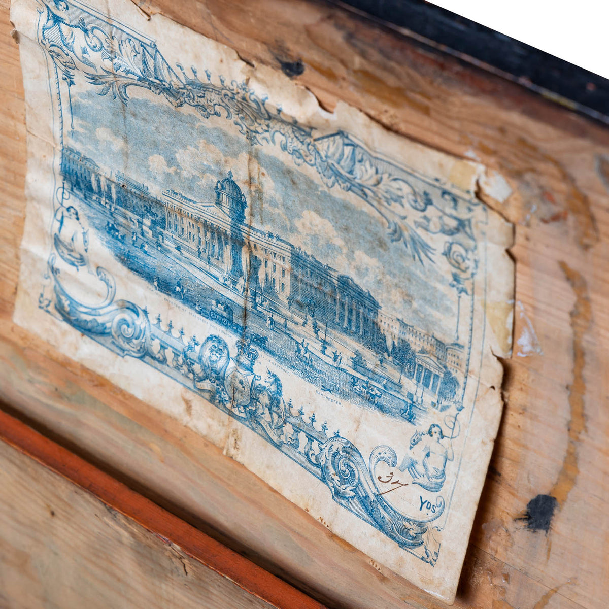 Norwegian Painted Dome Lid Box Eleish Van Breems Home