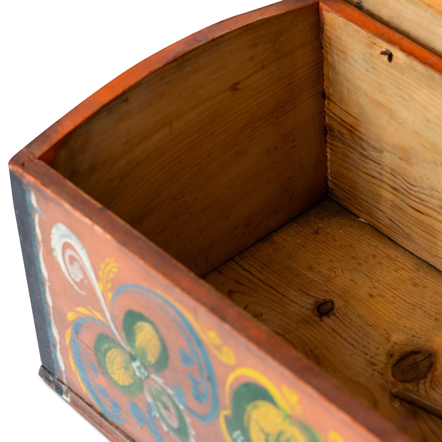 Norwegian Painted Dome Lid Box Eleish Van Breems Home