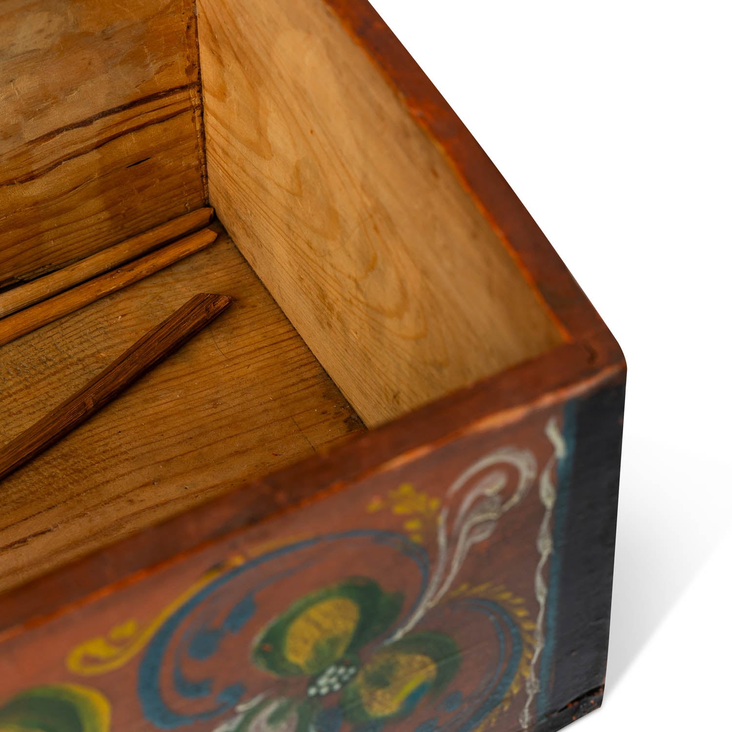 Norwegian Painted Dome Lid Box Eleish Van Breems Home