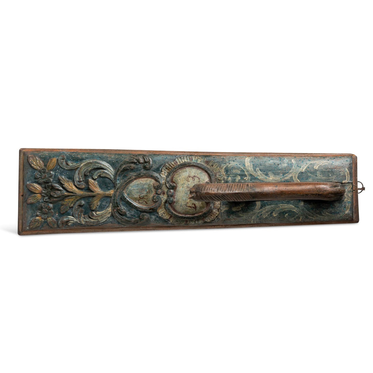 19th c Norwegian Mangle Board With Carved Horse Handle Eleish Van Breems Home