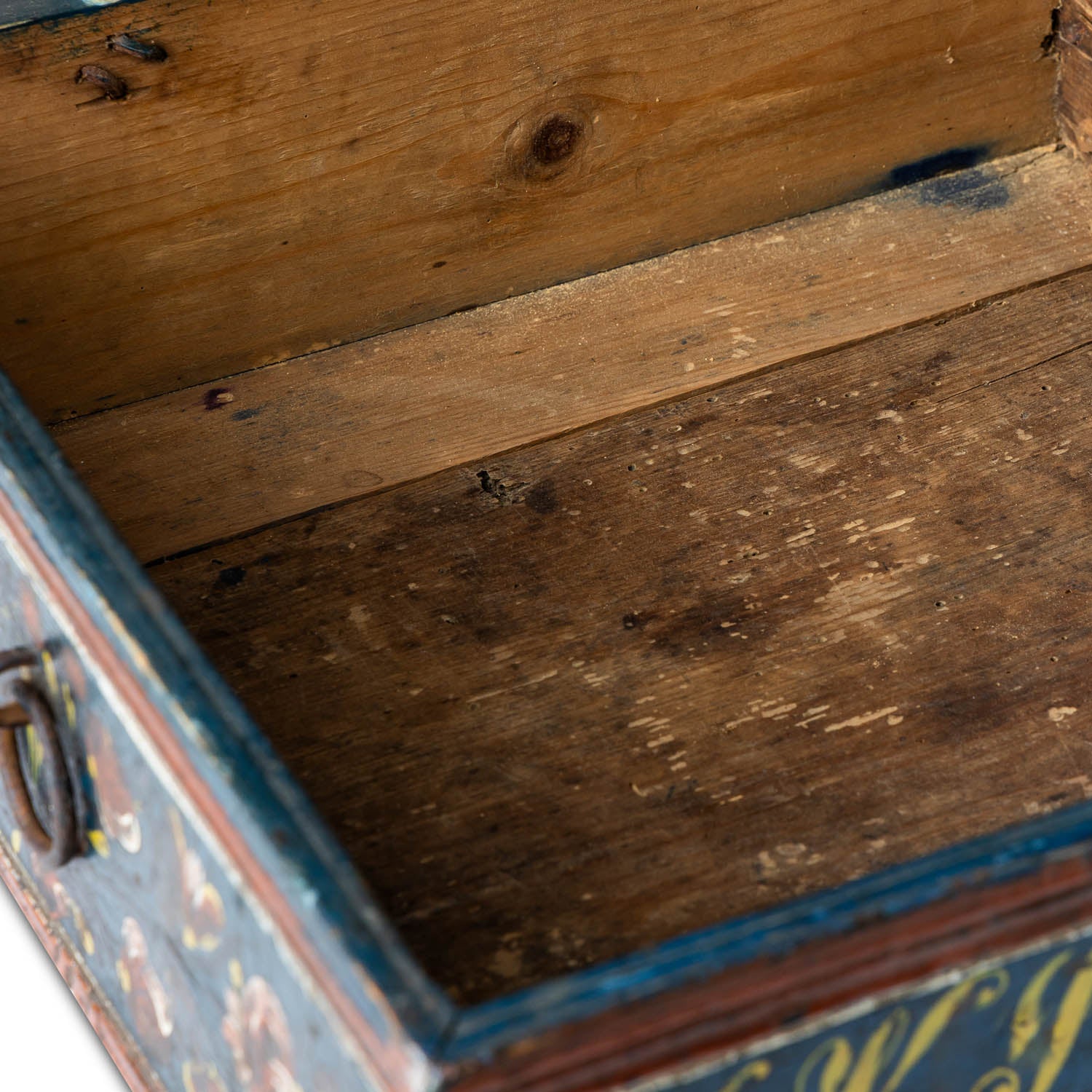 Norwegian Painted Lock Box 1870 Eleish Van Breems Home