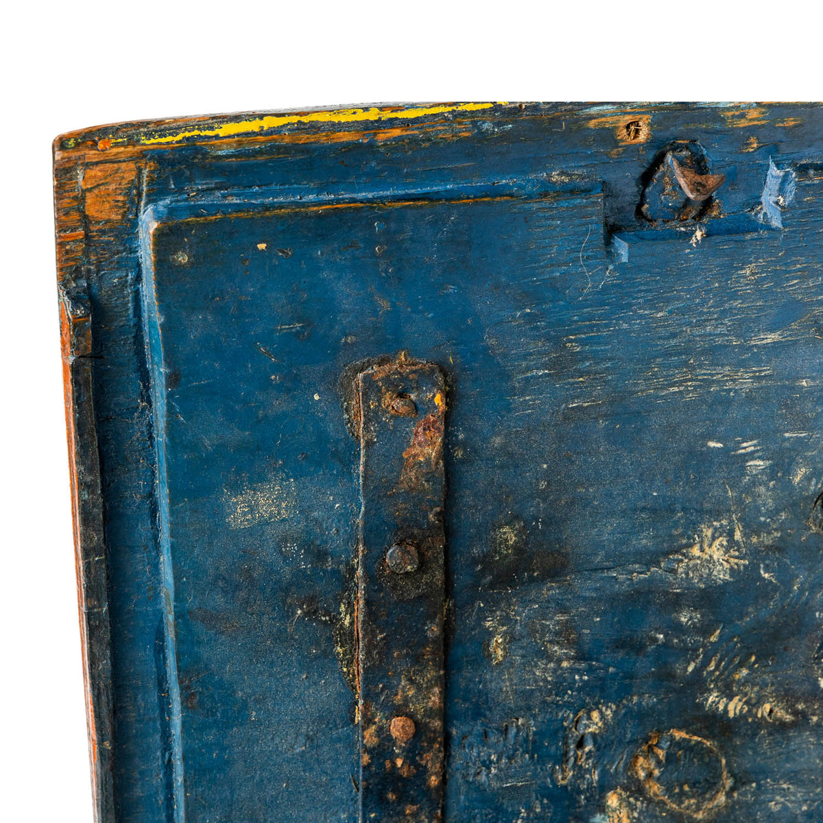Norwegian Painted Lock Box 1870 Eleish Van Breems Home