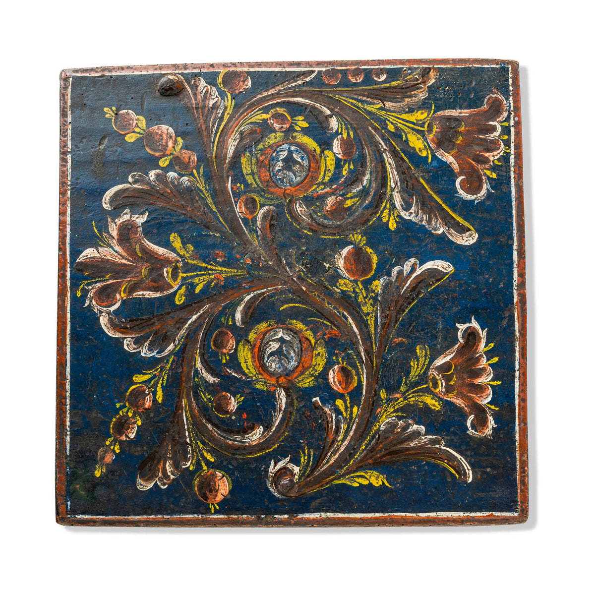 Norwegian Painted Lock Box 1870 Eleish Van Breems Home
