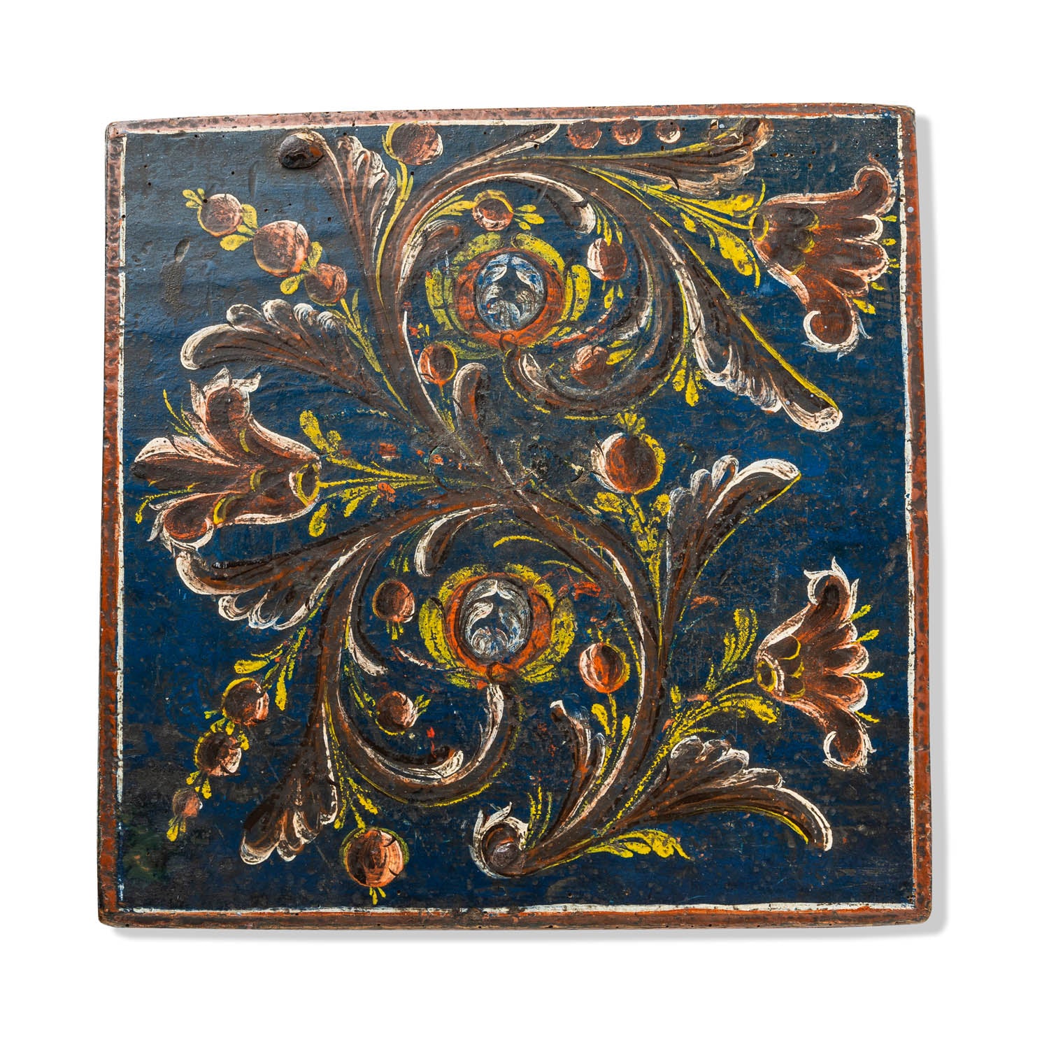 Norwegian Painted Lock Box 1870 Eleish Van Breems Home