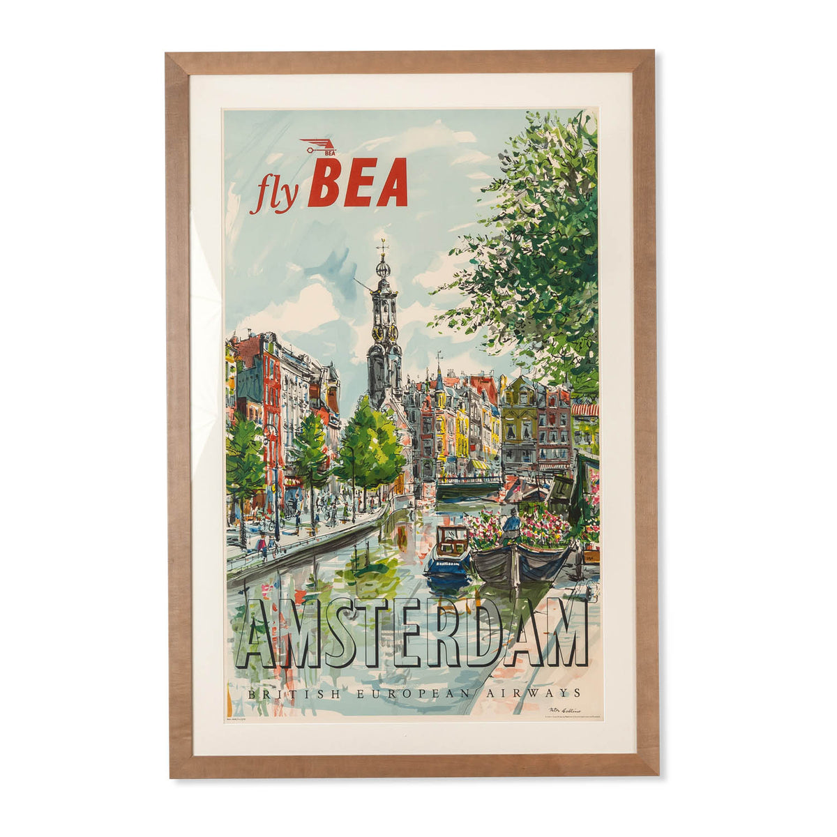 Amsterdam Fly BEA Framed Poster Eleish Van Breems Home
