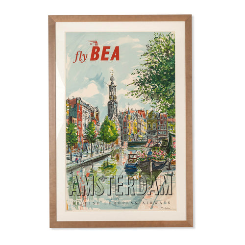 Amsterdam Fly BEA Framed Poster