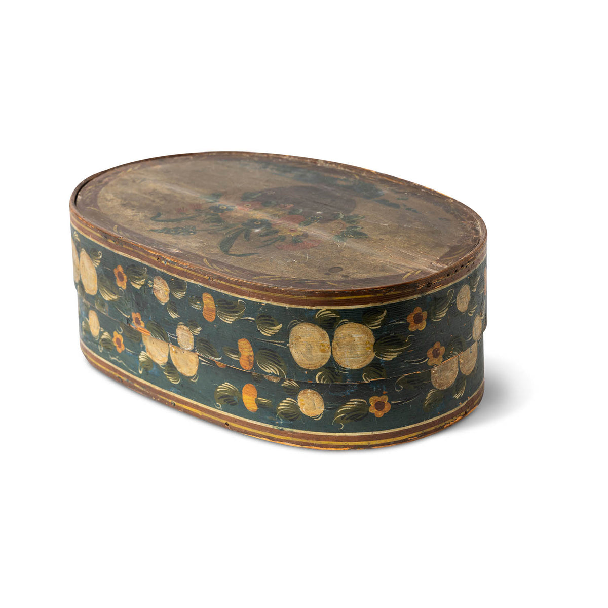 Continental Painted Bentwood Brides Box Eleish Van Breems Home
