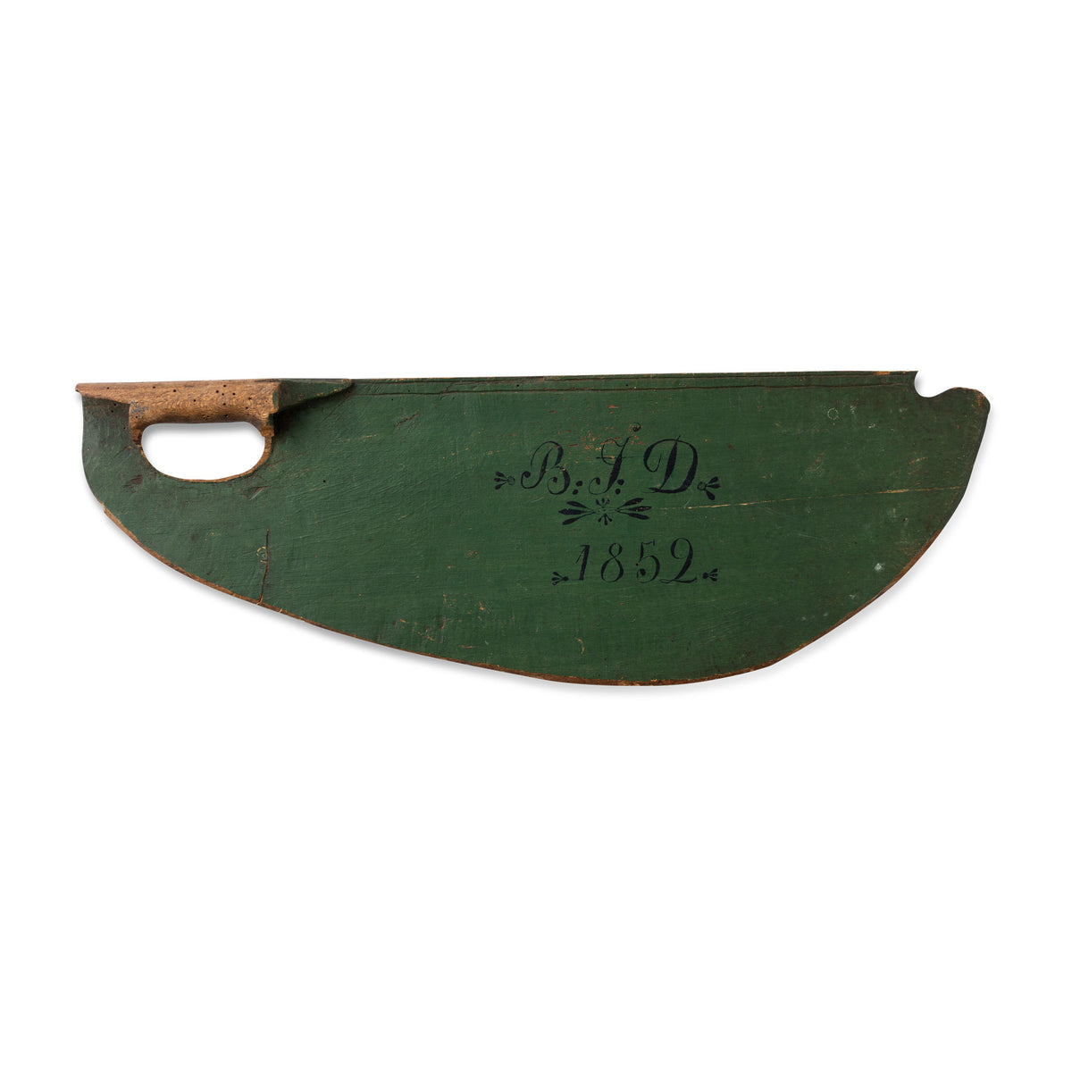 Rare 19th C. Norwegian Scutching Knife Eleish Van Breems Home