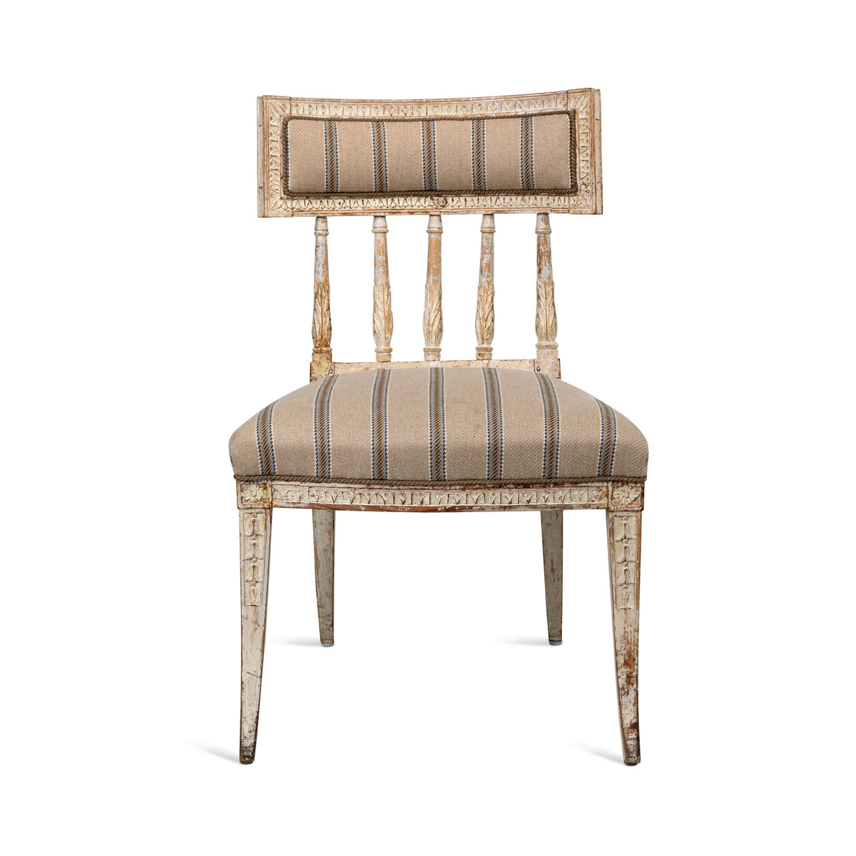 Antique Swedish Gustavian Style Curved Back Chairs Set of Six Eleish Van Breems Home