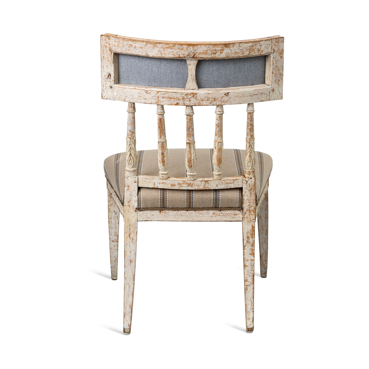 Antique Swedish Gustavian Style Curved Back Chairs Set of Six Eleish Van Breems Home
