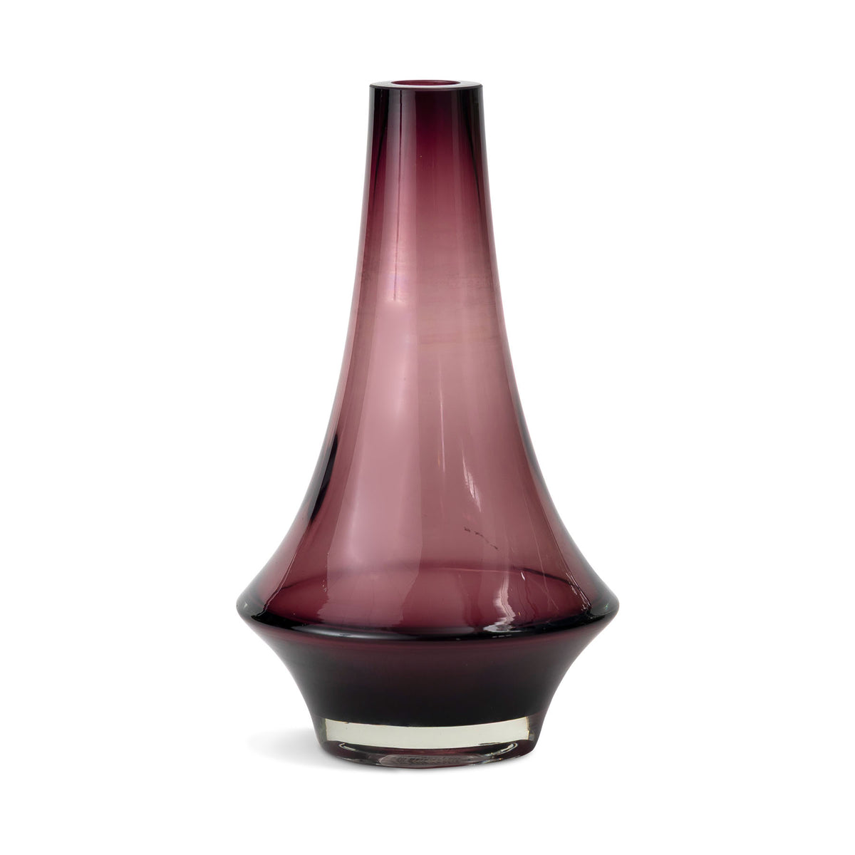 Mid Century Scandinavian Amethyst Purple Vase by Riihimaki Eleish Van Breems Home