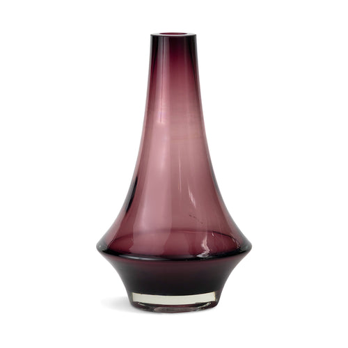 Mid Century Scandinavian Amethyst Purple Vase by Riihimaki