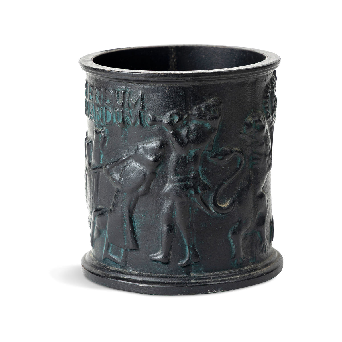 20th C. Swedish Cast Iron Tobacco Jar