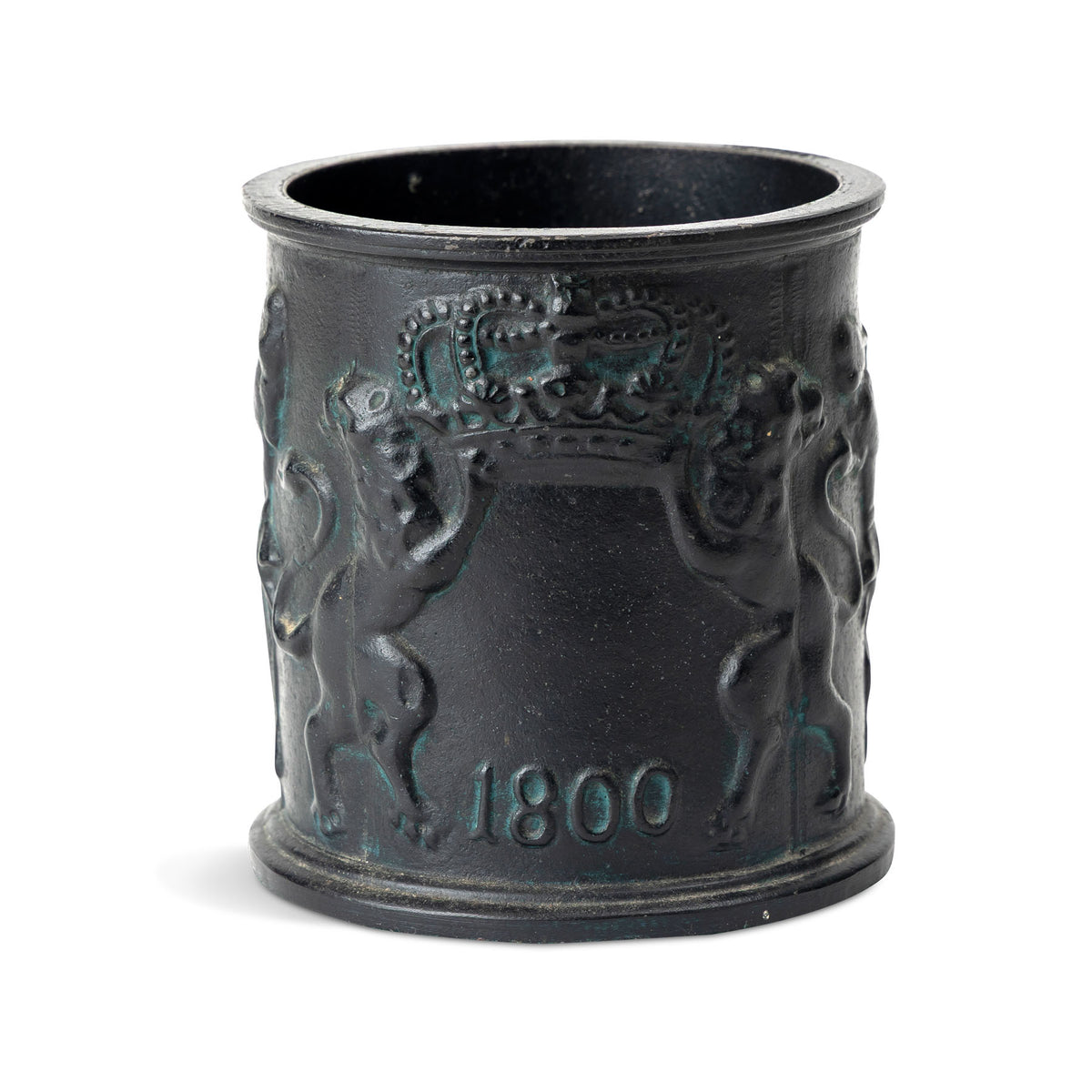20th C. Swedish Cast Iron Tobacco Jar
