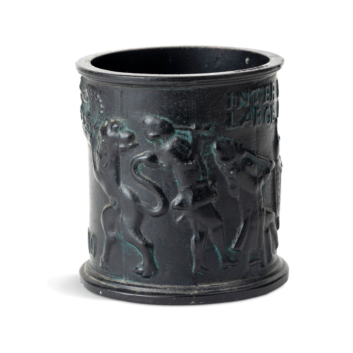 20th C. Swedish Cast Iron Tobacco Jar