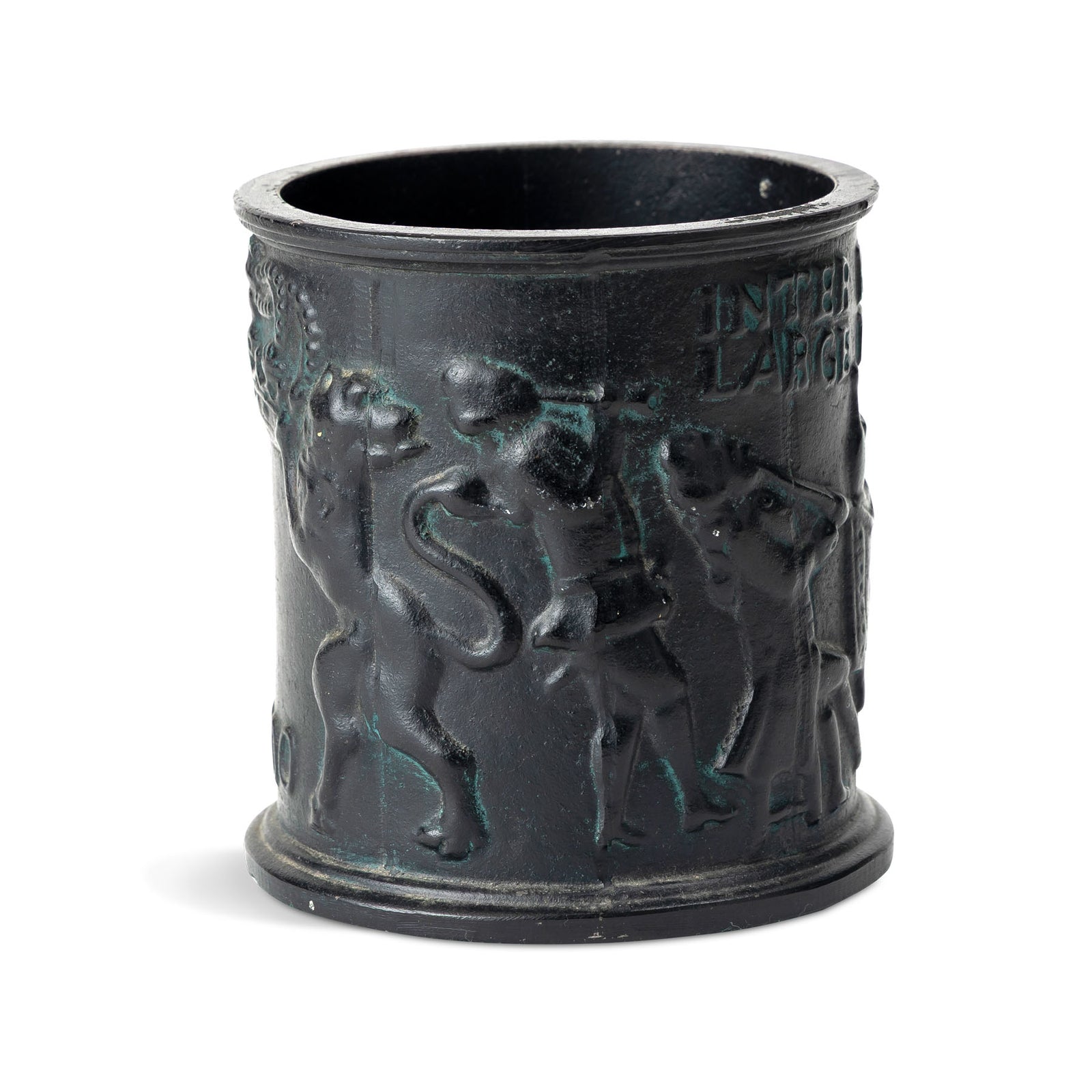 20th C. Swedish Cast Iron Tobacco Jar