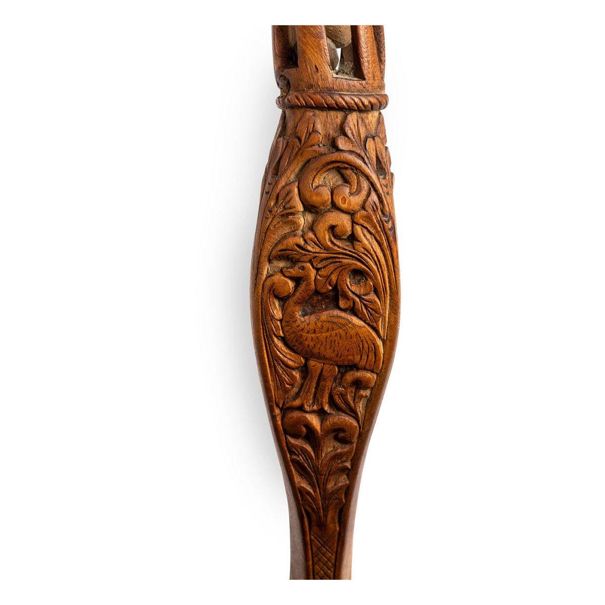 Large Norwegian Antique Carved Wood Spoon Dated 1681 Eleish Van Breems Home
