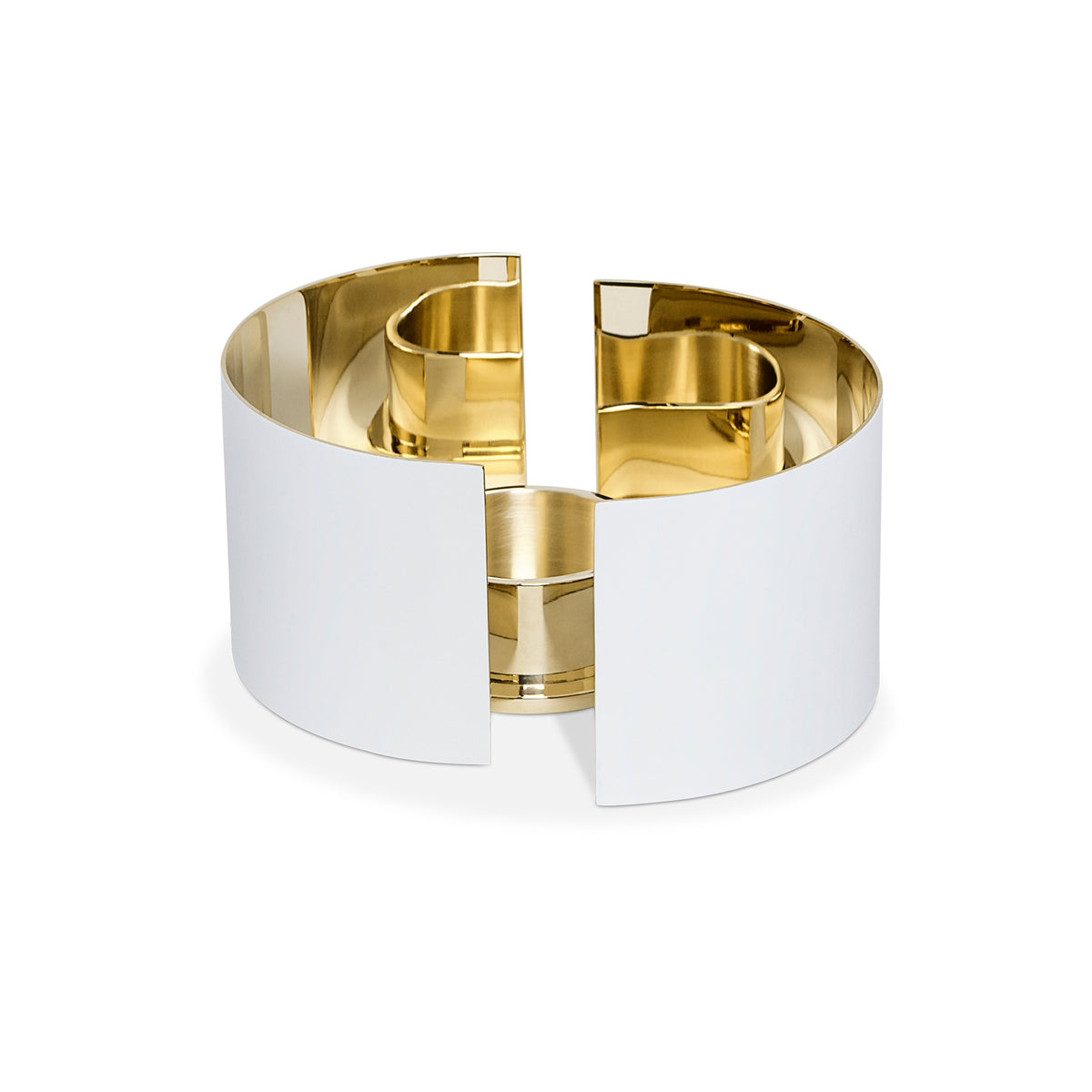 Infinity Candle Holder, White, Small Eleish Van Breems Home