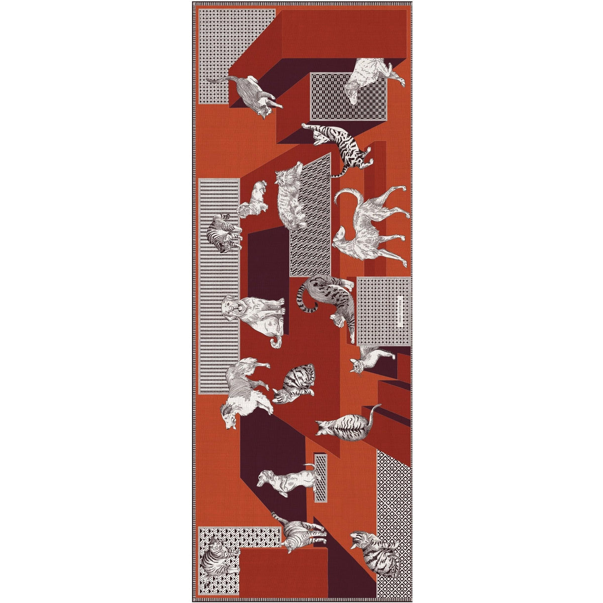 Inoui Scarf Etole 70 Les Cheris, Red Eleish Van Breems Home