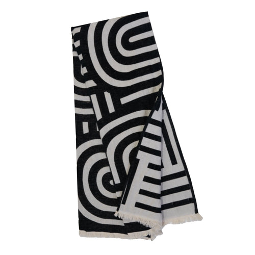 Josephine Reversible Throw, Black