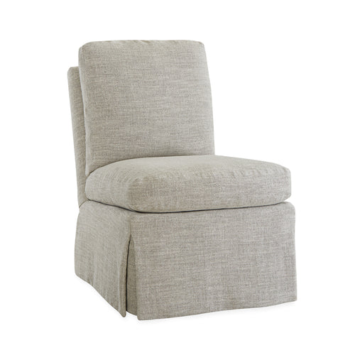 Leah Slipper Chair in Juno Grey