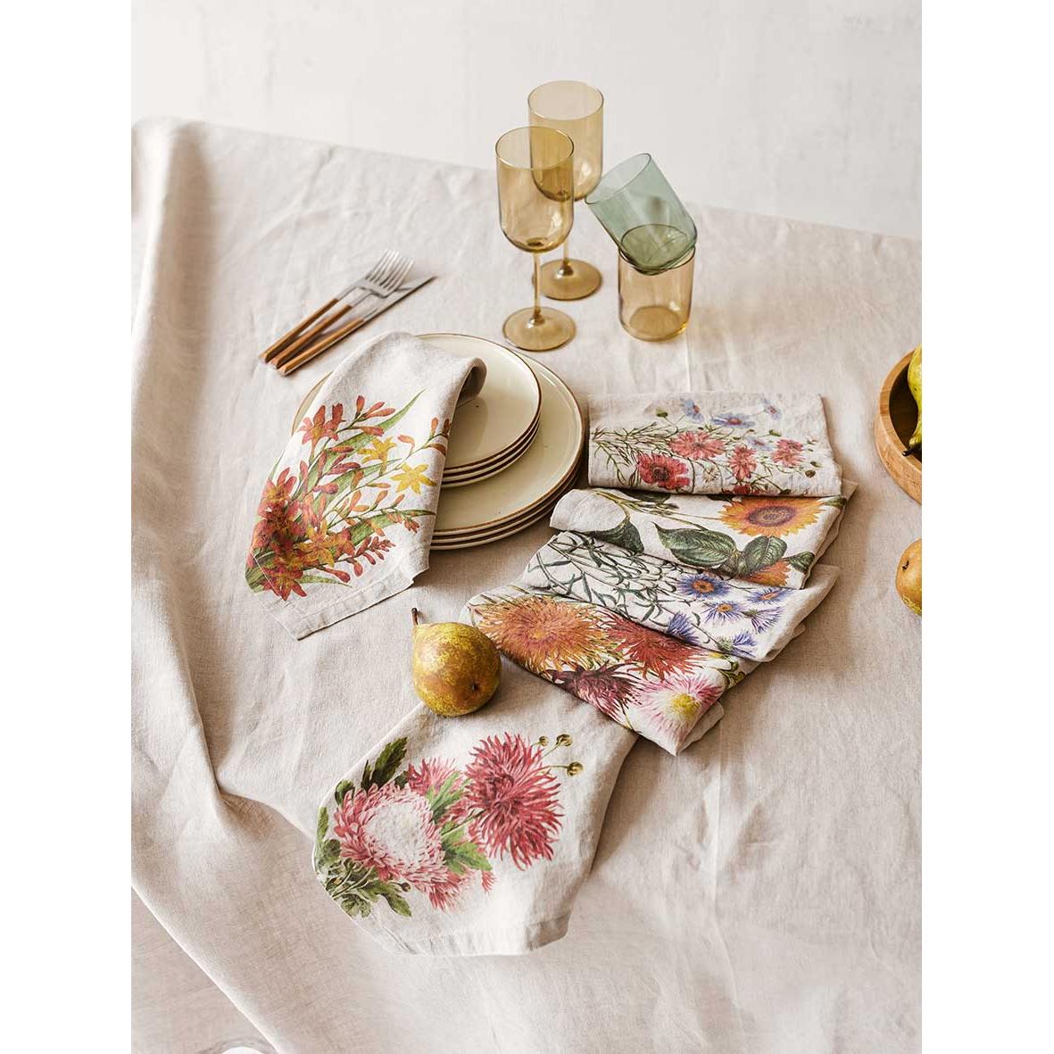 Painted Linen Napkins Eleish Van Breems Home