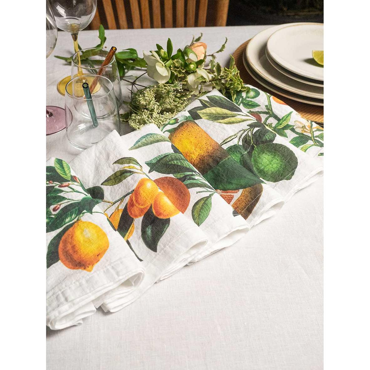 Painted Linen Napkins Eleish Van Breems Home