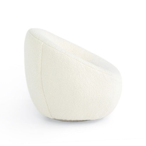 Verellen Micah Swivel Club Chair in Orsetto Cream
