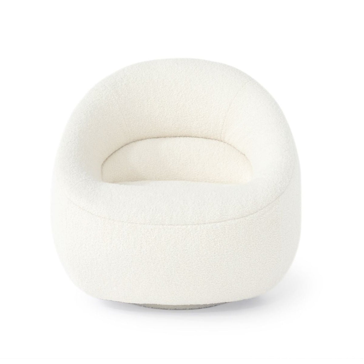 Micah Swivel Club Chair in Orsetto Cream Eleish Van Breems Home