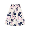 Marimekko Garrel Poiminto Cotton Skirt, Off White, Light Pink & Dark Navy