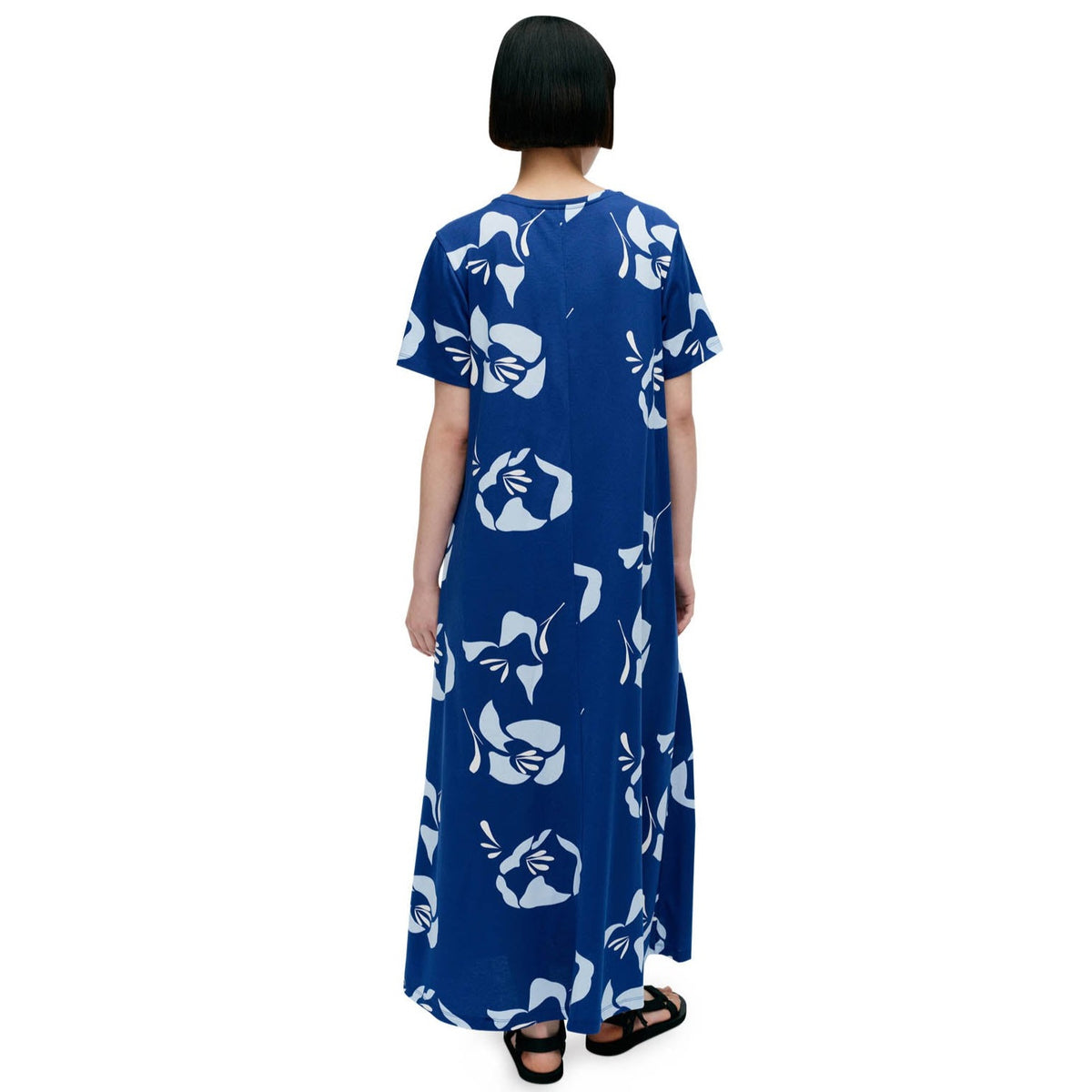 Marimekko Kalliokielo Halakka Dress, Blue, Light Blue & Off White Eleish Van Breems Home
