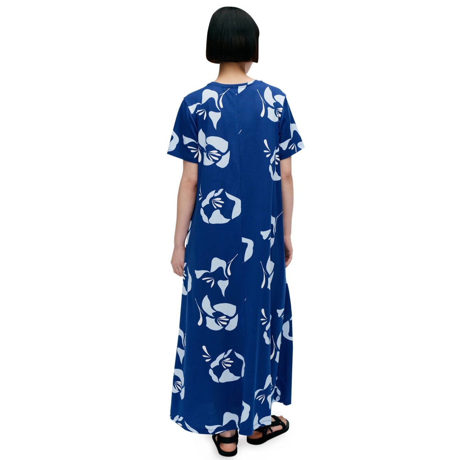Marimekko Kalliokielo Halakka Dress, Blue, Light Blue & Off White Eleish Van Breems Home