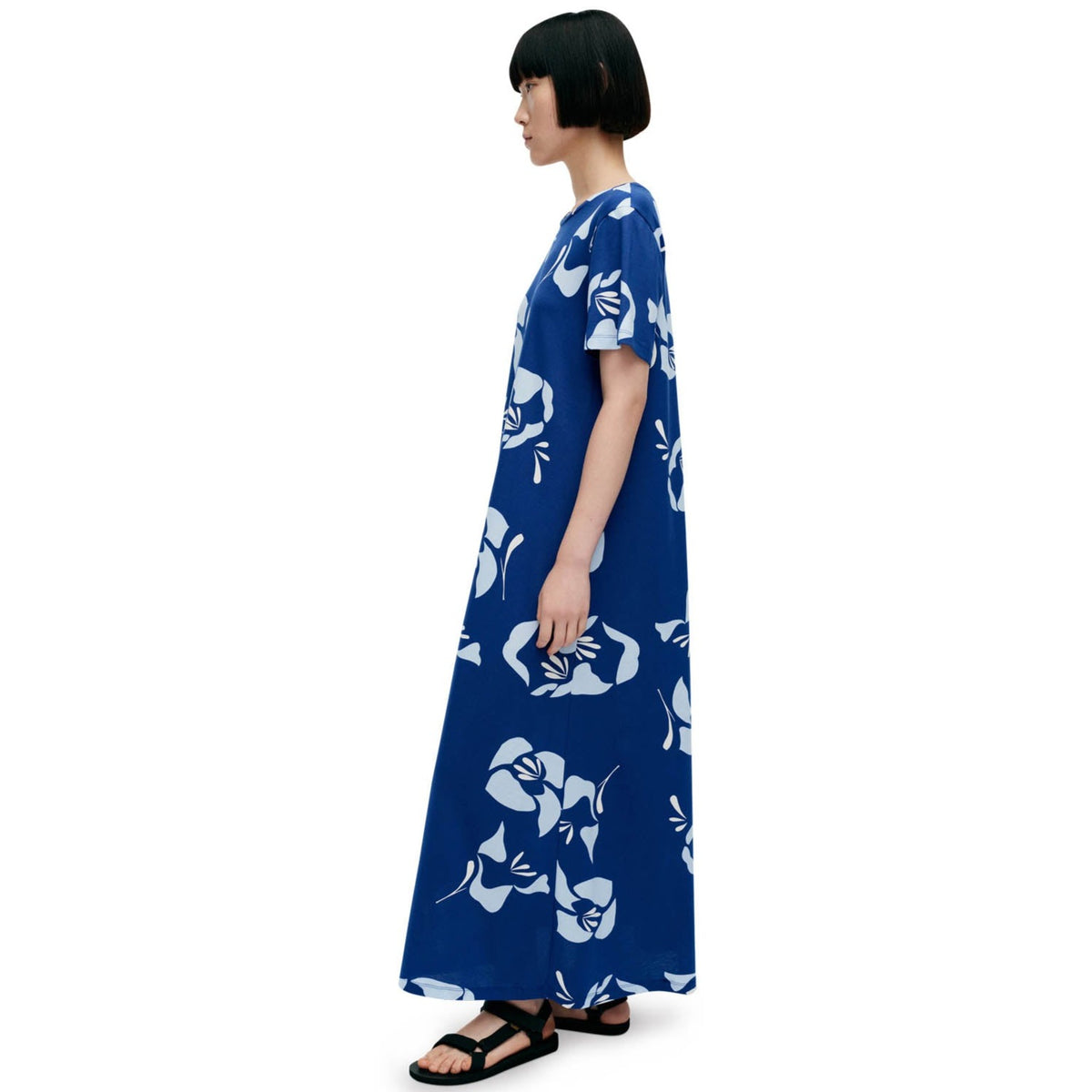 Marimekko Kalliokielo Halakka Dress, Blue, Light Blue & Off White Eleish Van Breems Home