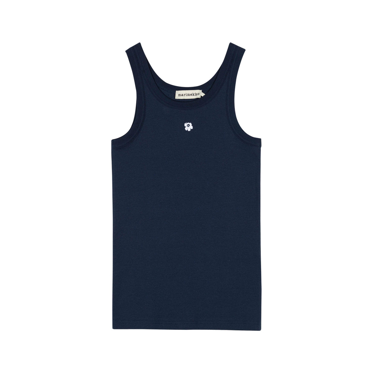 Marimekko Kedol Unikko Tank Top, Dark Navy & White Flower Eleish Van Breems Home