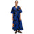 Marimekko Kellotus Unikko Dress, Blue & Black Floral Eleish Van Breems Home