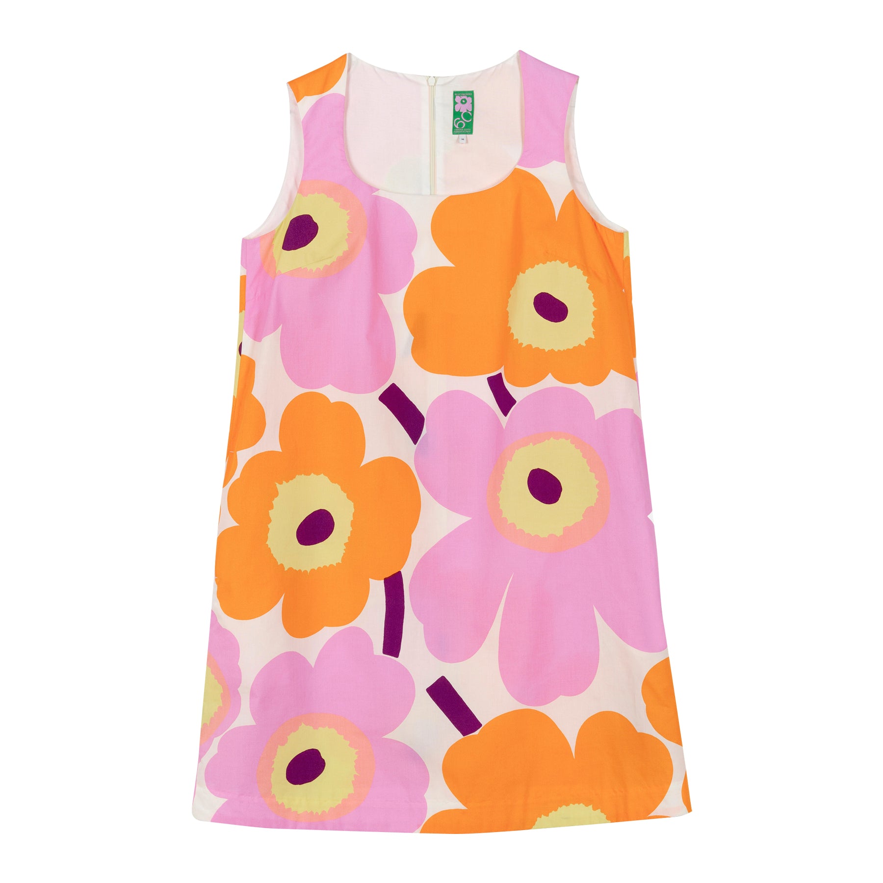 Marimekko Kestit Unikko Sleeveless Dress, Pink & Orange Floral - Eleish Van  Breems Home