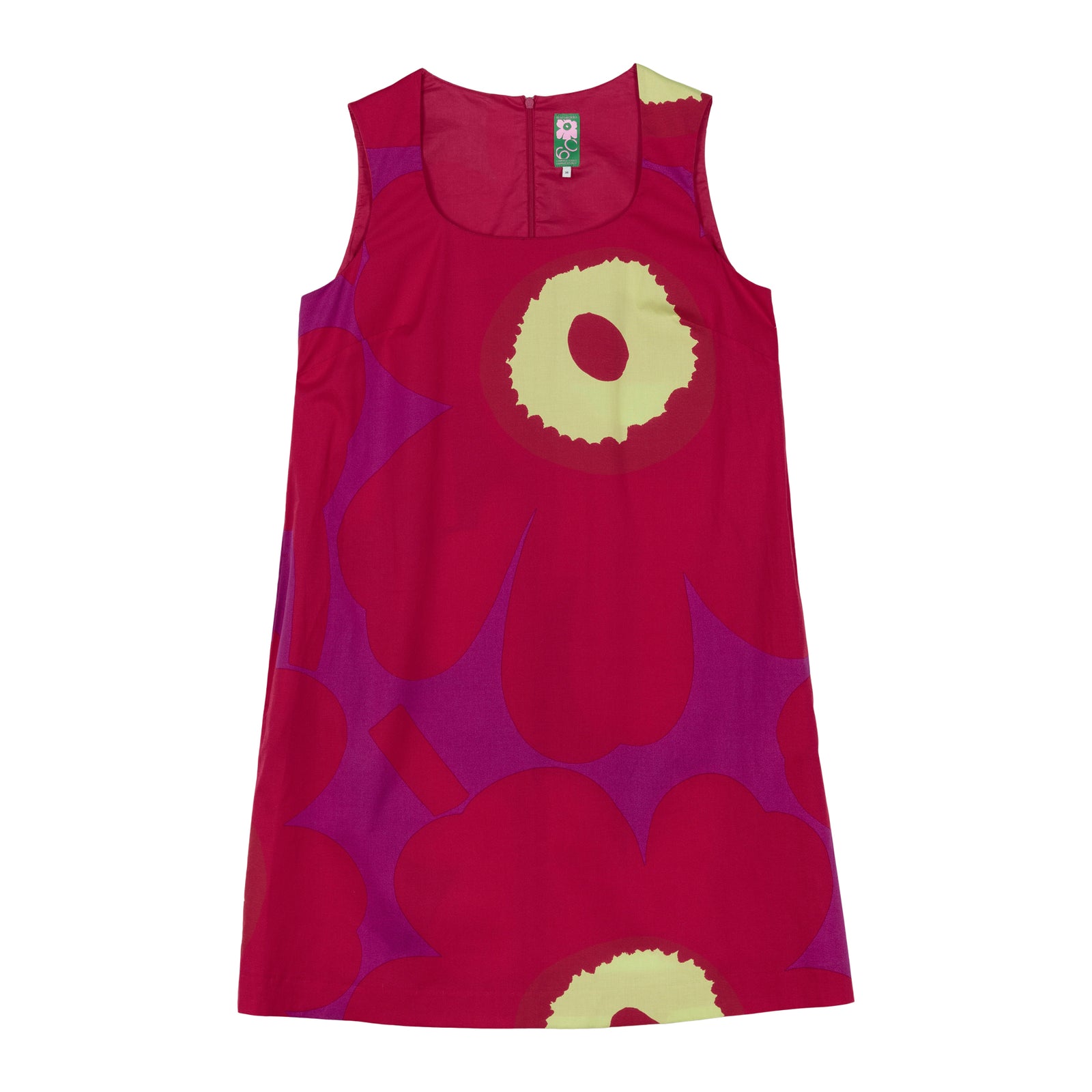 Marimekko Kestit Unikko Sleeveless Dress, Pink & Purple Floral Eleish Van Breems Home