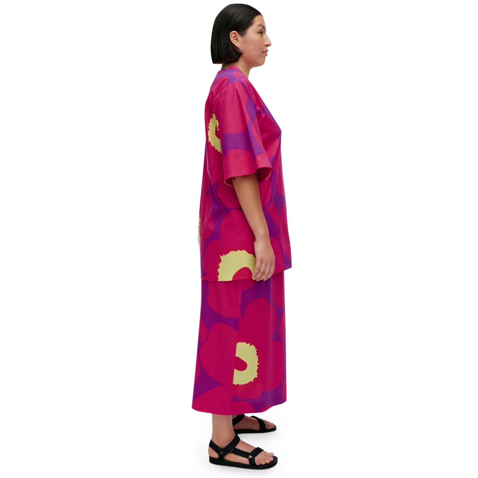 Marimekko Riite Tunic, Pink Floral Eleish Van Breems Home