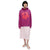 Marimekko Runoja Unikko Hooded Sweatshirt, Fushia With Red Flower