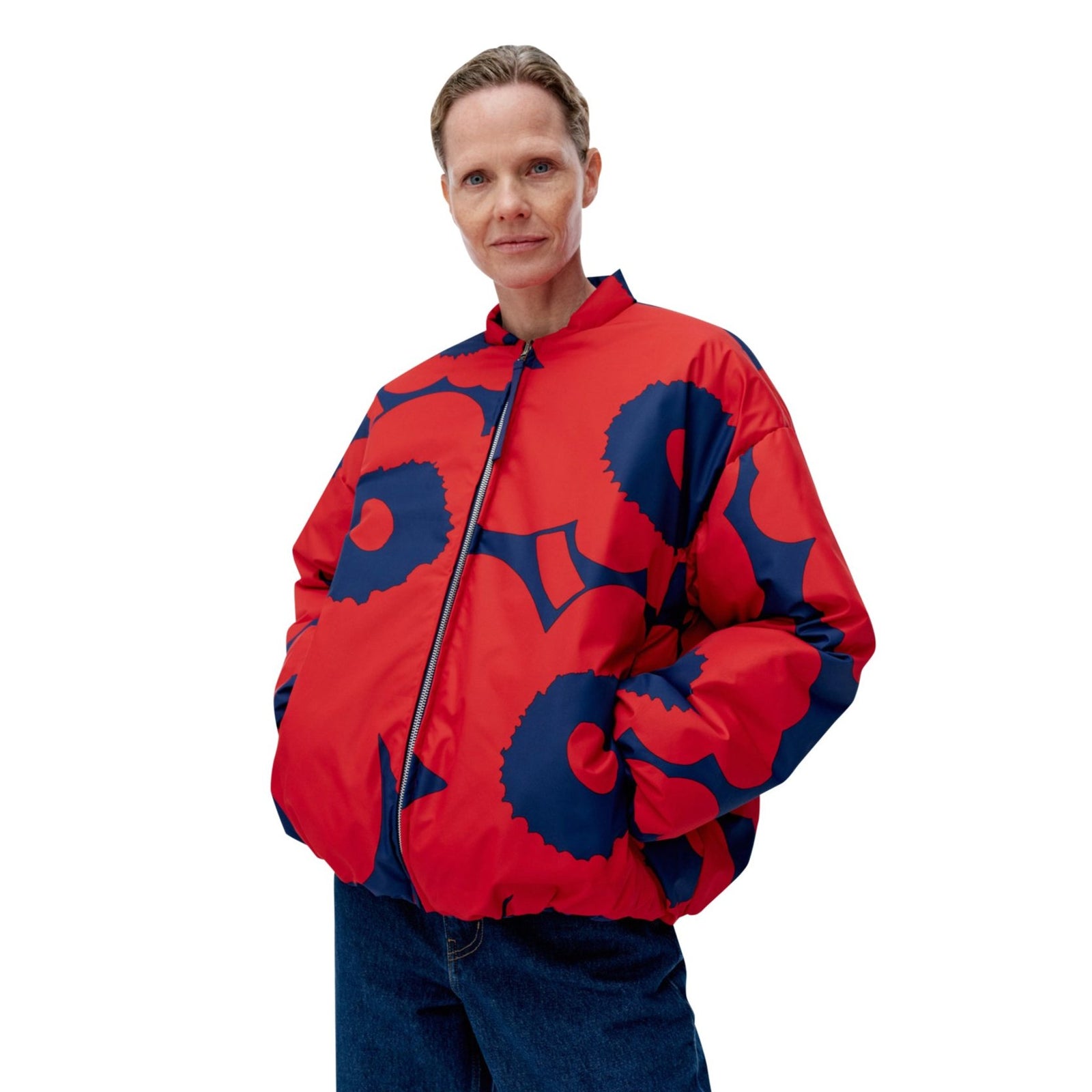 Marimekko Holkki Unikko Lightweight Padded Jacket - Eleish Van