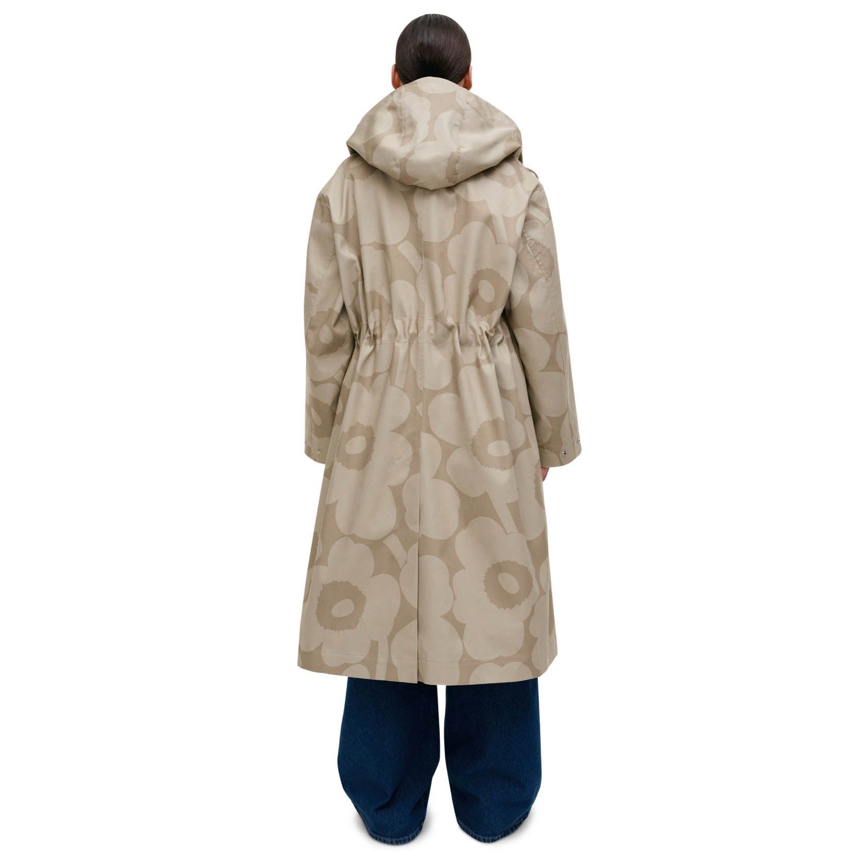 Marimekko Kerta Unikko Coat Off-White & Tan - Eleish Van Breems Home