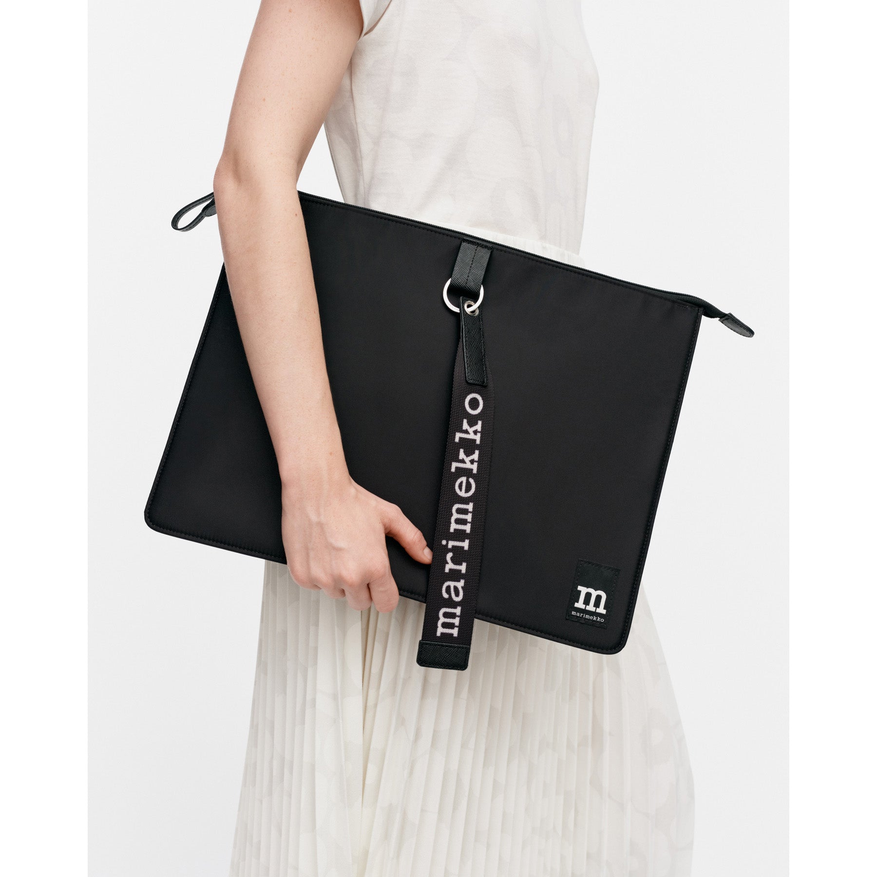 Marimekko Laptop Sleeve Solid Black Eleish Van Breems Home