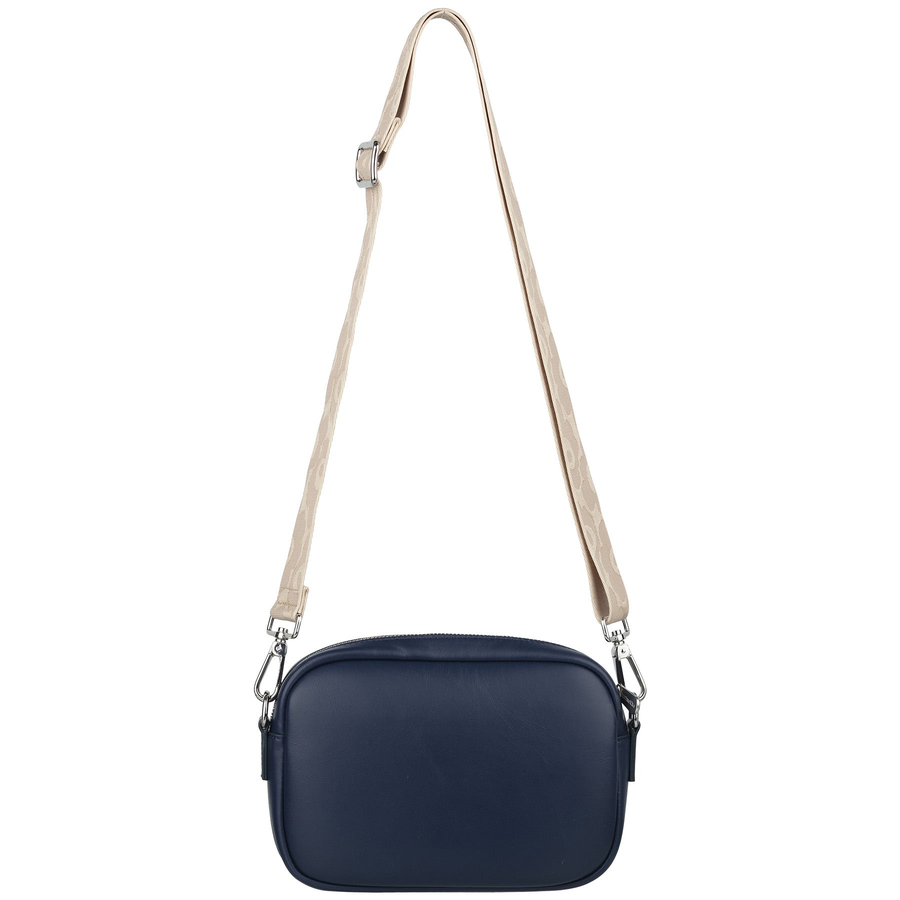 Marimekko Soft Gratha Leather Shoulder Bag Navy - Eleish Van